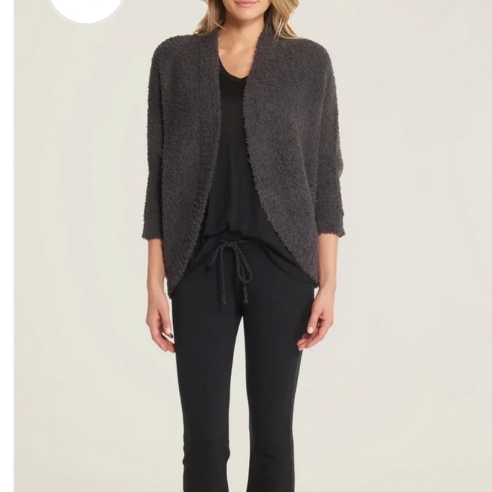 Barefoot Dreams CozyChic Shrug in Carbon Gray S/M Super Soft